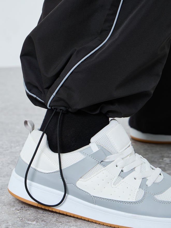 Styli Contrast Piping Cargo Pocket Joggers - Image 4